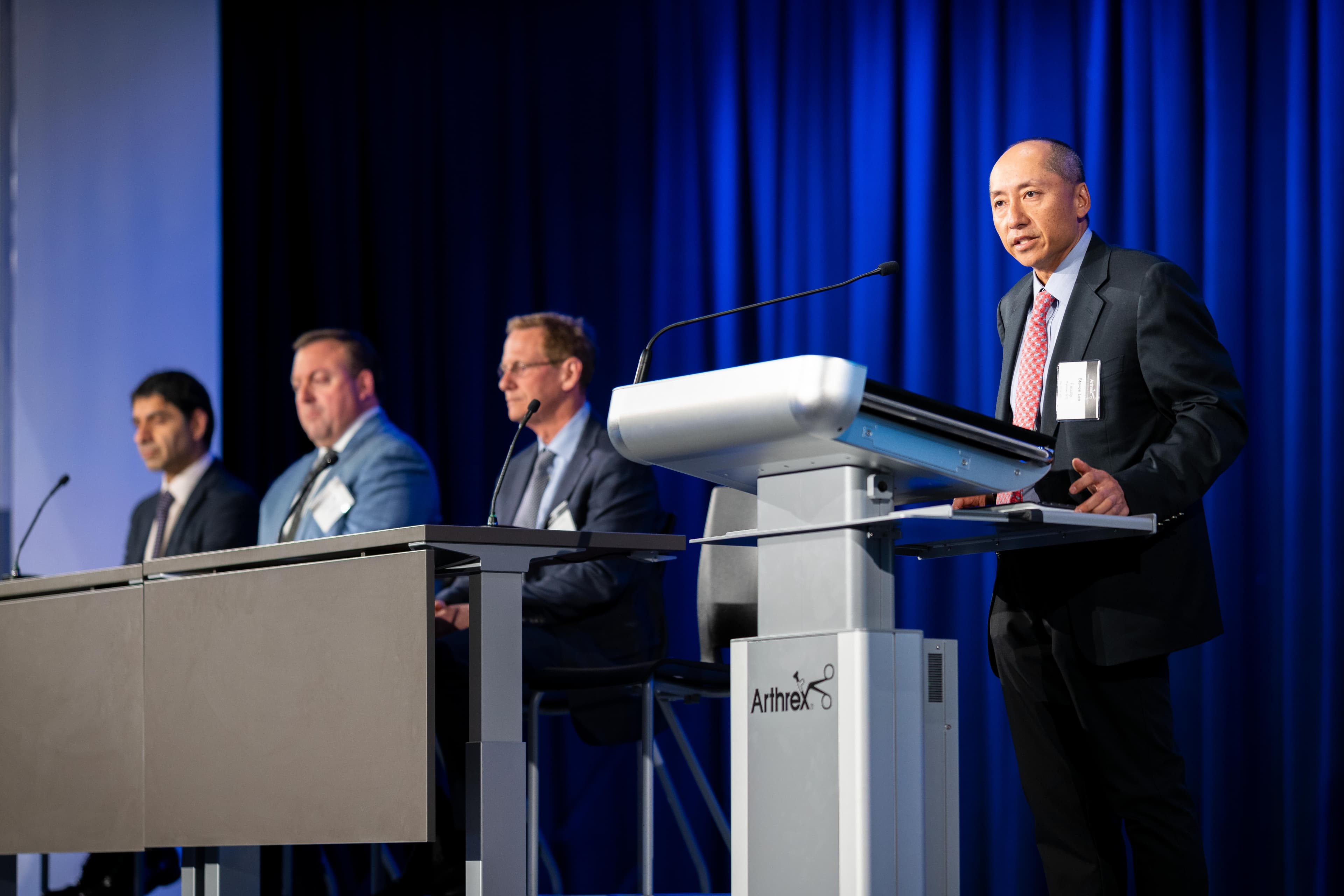 Dr. Lee on a faculty panel of upper-extremity surgeons