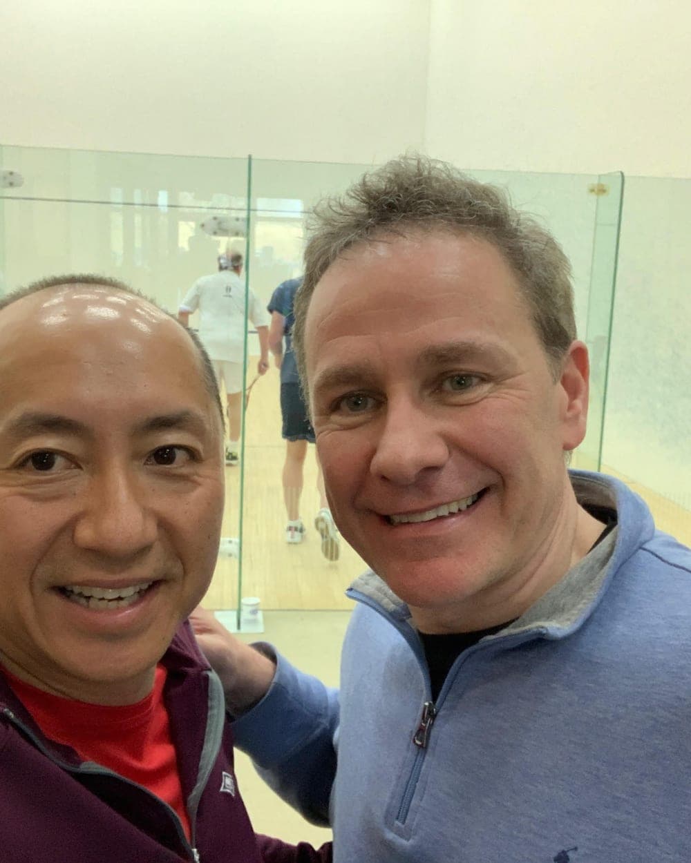 Dr. Steven Lee with Clive Leach