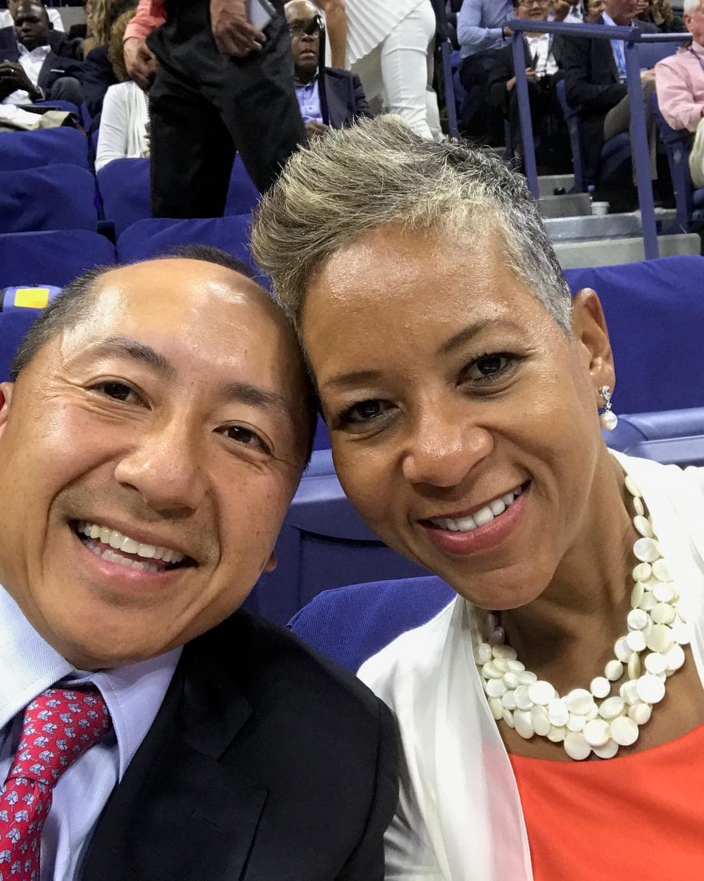 Dr. Steven Lee with Katrina Adams